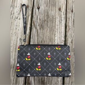 Disney Mickey Mouse Black Wristlet